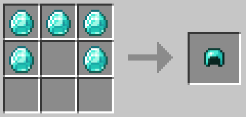 ダイヤモンドヘルメットのクラフト方法