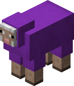 紫色のヒツジ