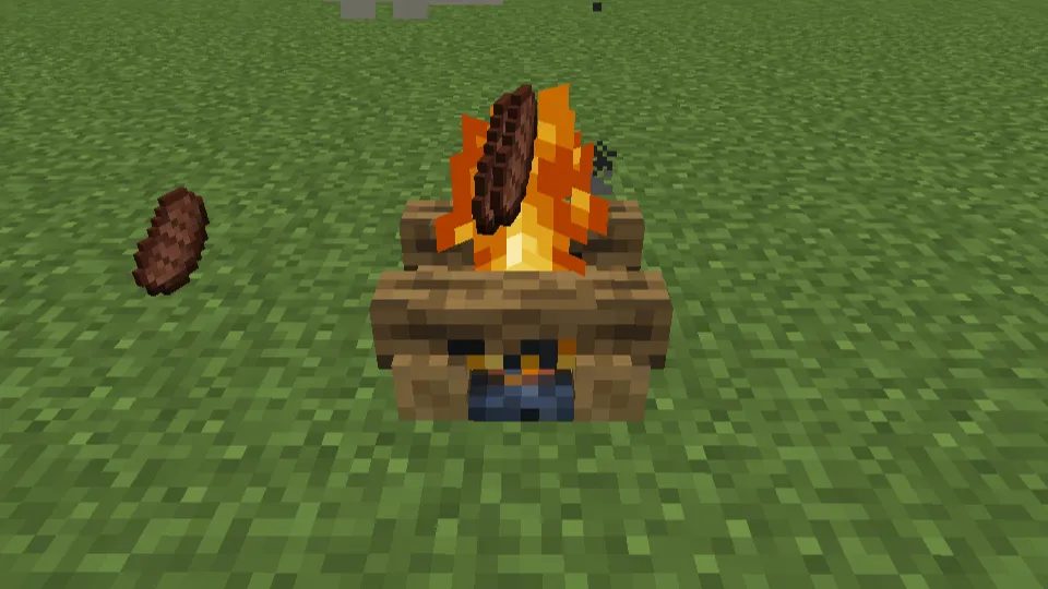 焚き火でのステーキがアイテム化