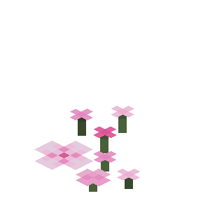 ピンクの花びら（3枚）