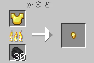 金関連のアイテムを製錬