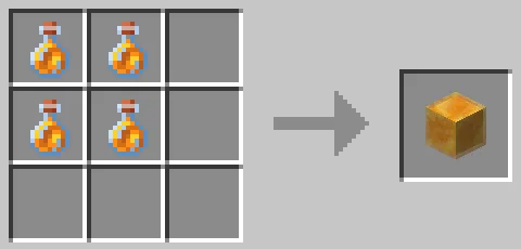 ハチミツブロックのクラフト方法