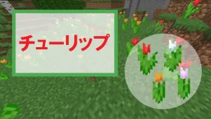 【マイクラ】チューリップの特徴・入手方法・使い道を紹介【クラフト材料・装飾】