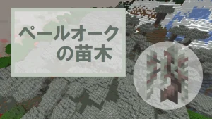 【マイクラ】ペールオークの苗木の特徴・入手方法・育て方・使い道を紹介