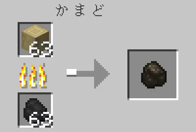 樹皮を剥いだシラカバの原木をかまどで焼く様子