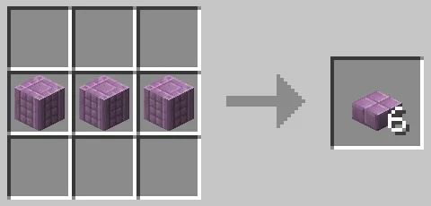 プルプァのハーフブロックのクラフト方法