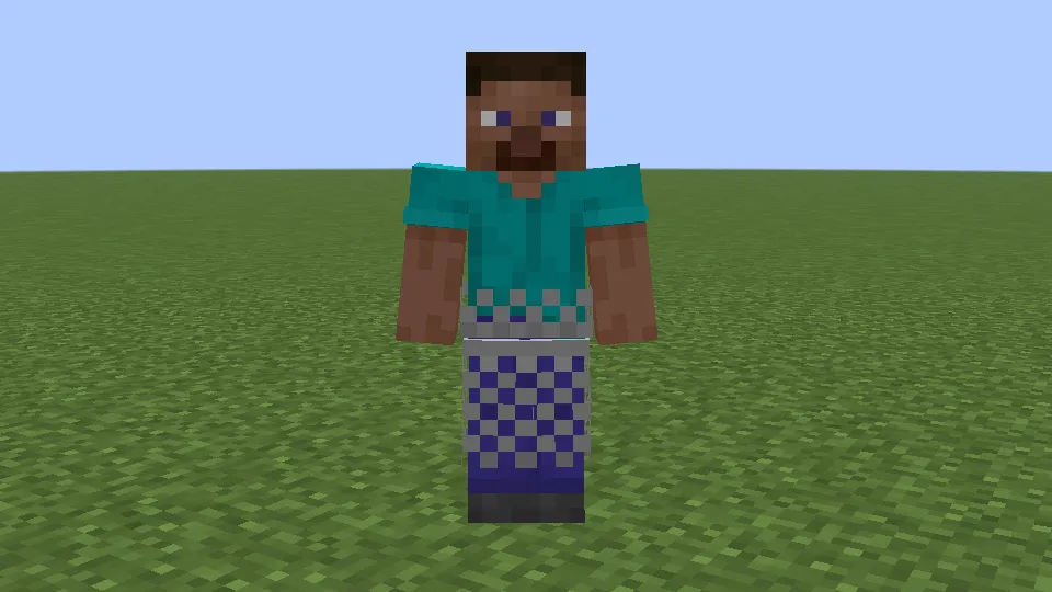 チェーンのレギンスを装備しているプレイヤー