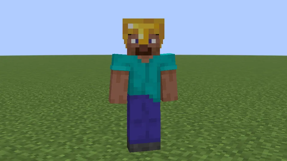 金のヘルメットを被っているプレイヤー