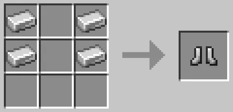 鉄のブーツのクラフト方法