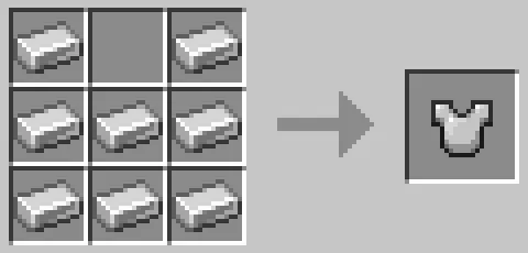 鉄のチェストプレートのクラフト方法