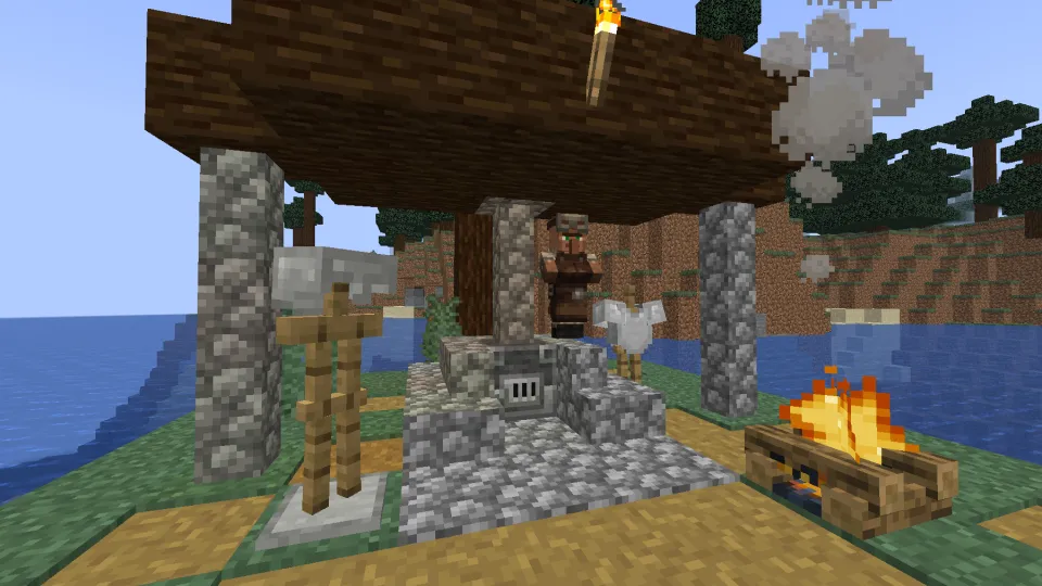 タイガの村の防具立て