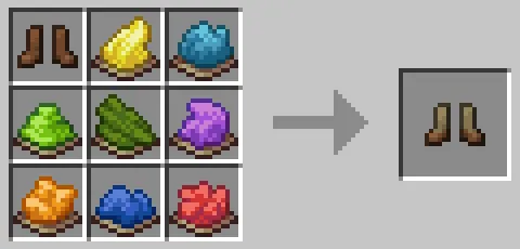 8種類の染料でのクラフト例