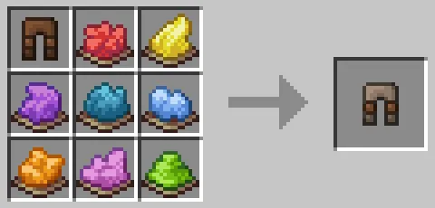 8種類の染料でのクラフト例