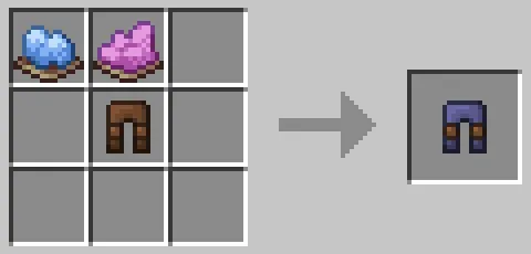 革のズボンを2種類の染料で染色