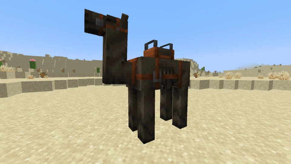 鞍を装備したラクダハスク