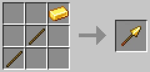 金の槍のクラフト方法