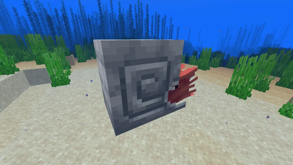 鉄のオウムガイの鎧をつけたオウムガイ