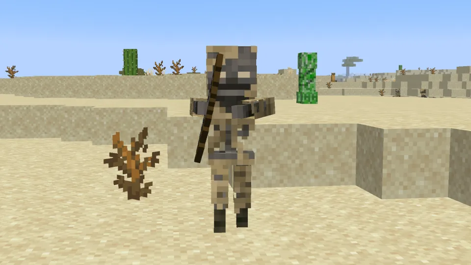 パーチドが弱化の矢で攻撃してくる様子