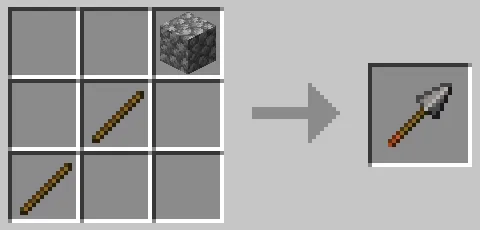 石の槍のクラフト方法