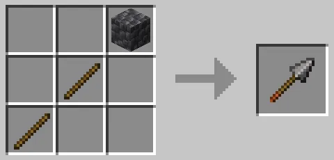 深層岩を使用した石の槍のクラフト方法