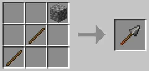 石の槍のクラフト方法