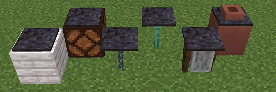 磨かれたブラックストーンの感圧板の設置例