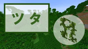 【マイクラ】ツタの特徴・入手方法・育て方・使い道を紹介
