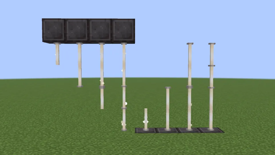 エンドロットを縦に設置する様子