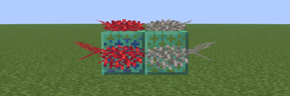 水に触れたミレポラウチワサンゴと死んだミレポラウチワサンゴ