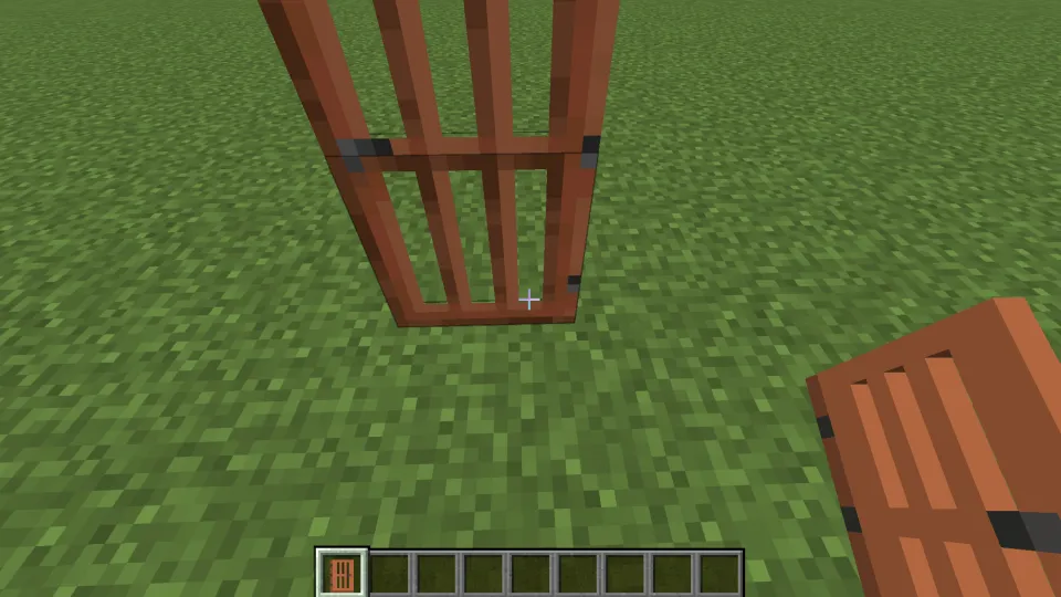 ブロックの置き場所で取っ手の位置が決まる