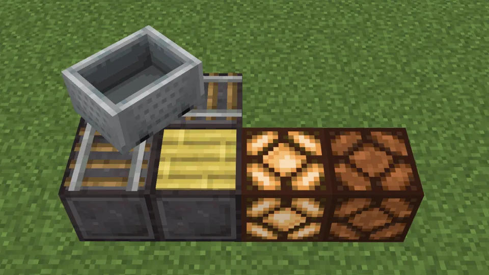 レールのカーブの内側に設置された竹の感圧板