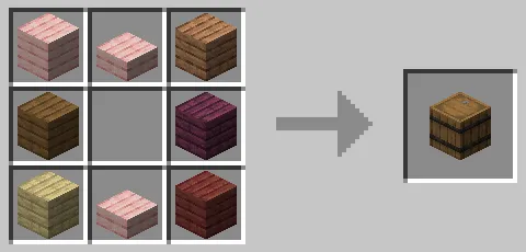 サクラのハーフブロックを使った樽のクラフト方法