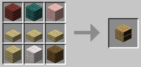 シラカバのハーフブロックを使った模様入りの本棚のクラフト方法