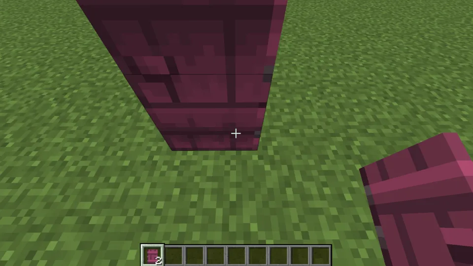 ブロックの置き場所で取っ手の位置が決まる