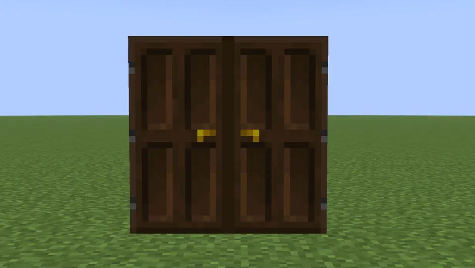 取っ手側に同じドアを置くと取っ手がそろう