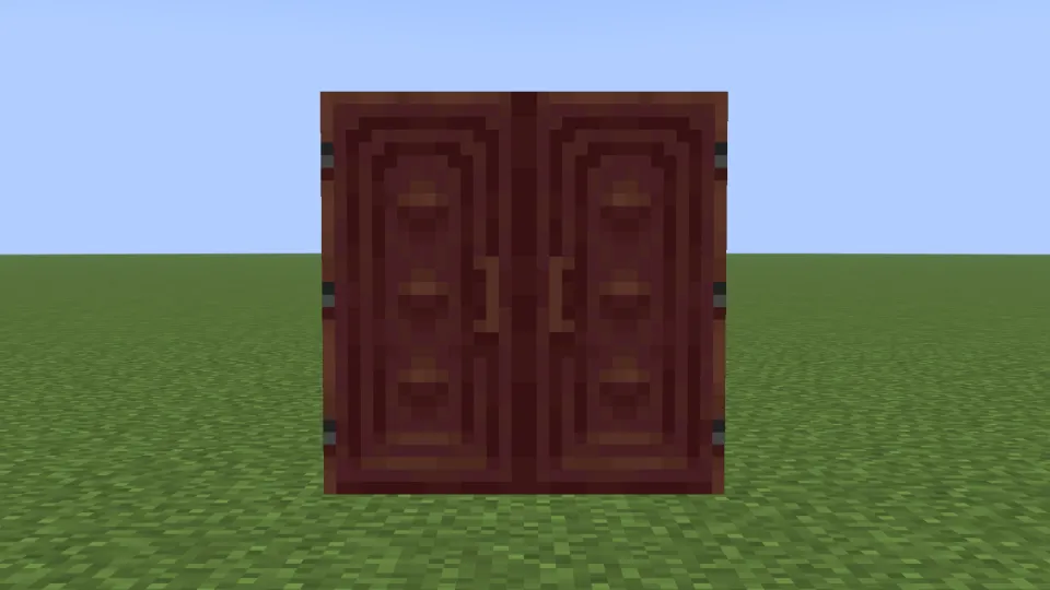 取っ手側に同じドアを置くと取っ手がそろう