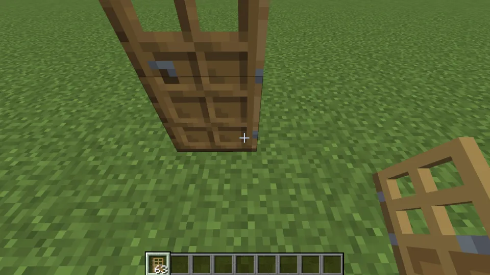 ブロックの置き場所で取っ手の位置が決まる