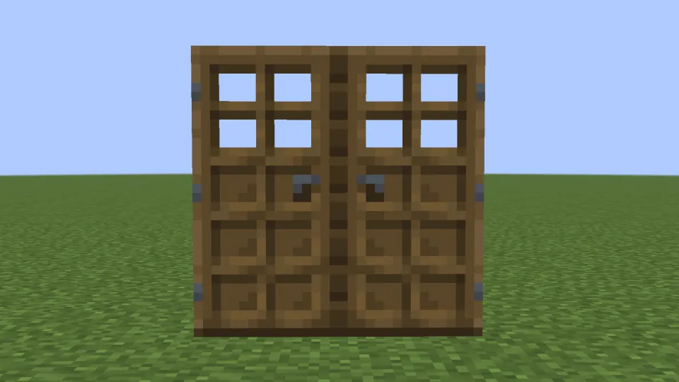 取っ手側に同じドアを置くと取っ手がそろう