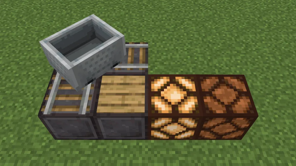 レールのカーブの内側に設置されたオークの感圧板