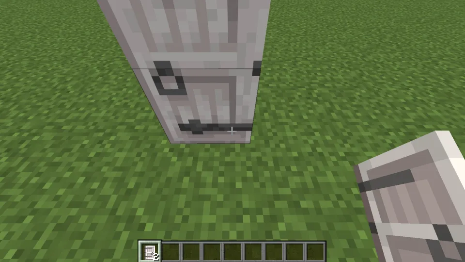 ブロックの置き場所で取っ手の位置が決まる