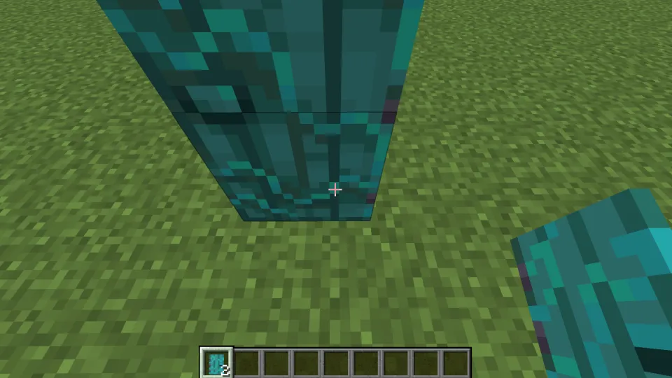 ブロックの置き場所で取っ手の位置が決まる