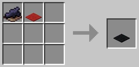 赤色のカーペットと黒色の染料を使用した黒色のカーペットのクラフト方法