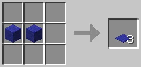 青色のカーペットのクラフト方法