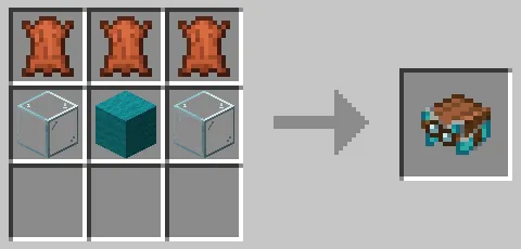 青緑色のハーネスのクラフト方法