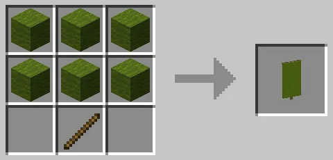 緑色の旗のクラフト方法