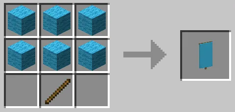 空色の旗のクラフト方法