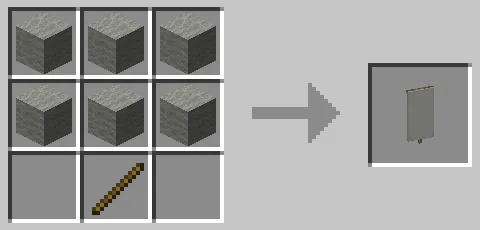 薄灰色の旗のクラフト方法