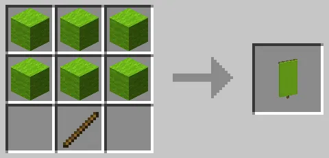 黄緑色の旗のクラフト方法