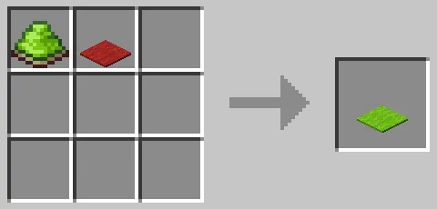 赤色のカーペットと黄緑色の染料を使用した黄緑色のカーペットのクラフト方法