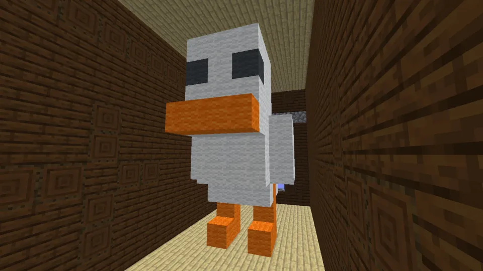 ニワトリの像の部屋